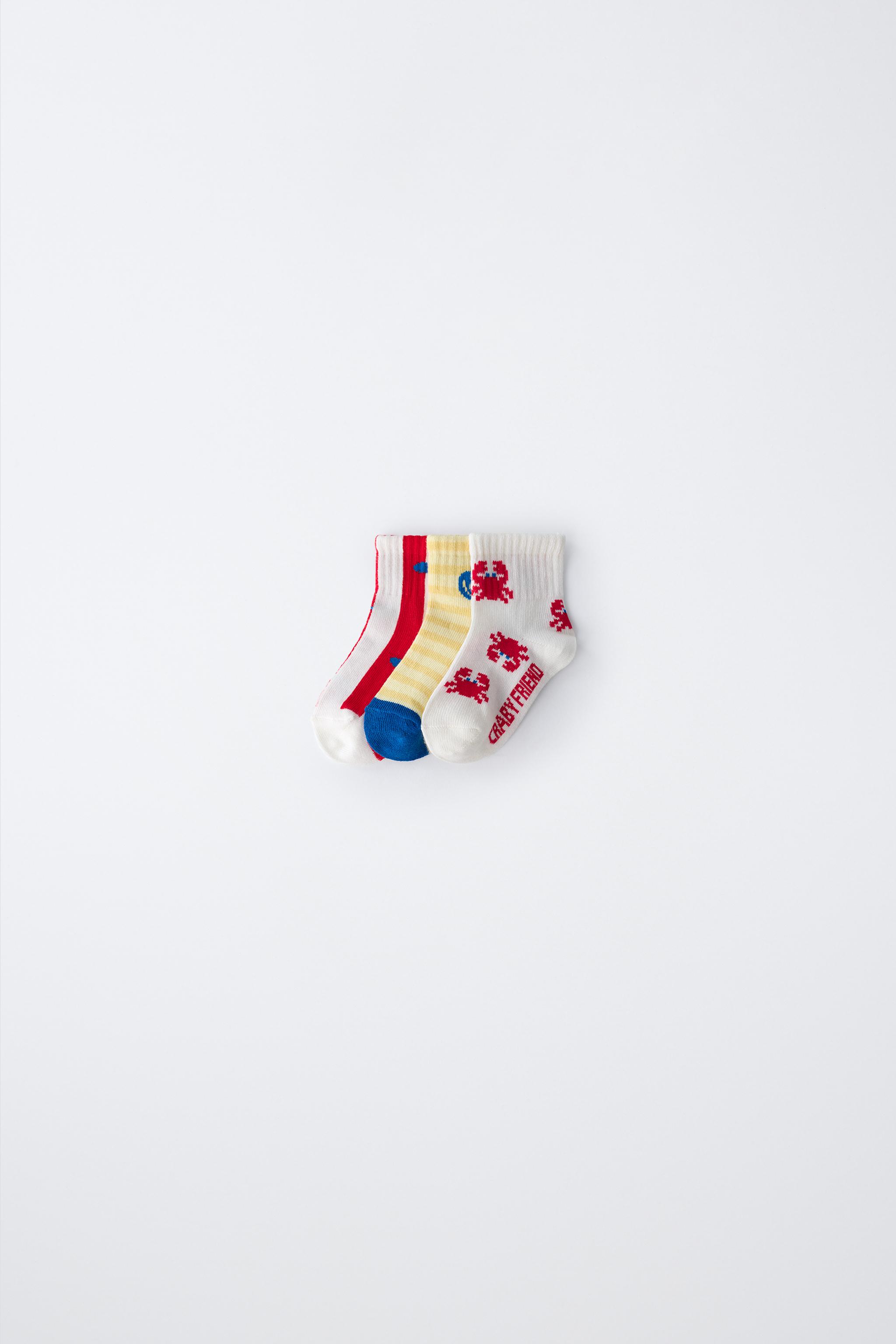 THREE-PACK OF PRINTED SHORT SEA SOCKS